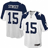 Nike Men & Women & Youth Cowboys #15 Devin Street Thanksgiving White Team Color Game Jersey,baseball caps,new era cap wholesale,wholesale hats